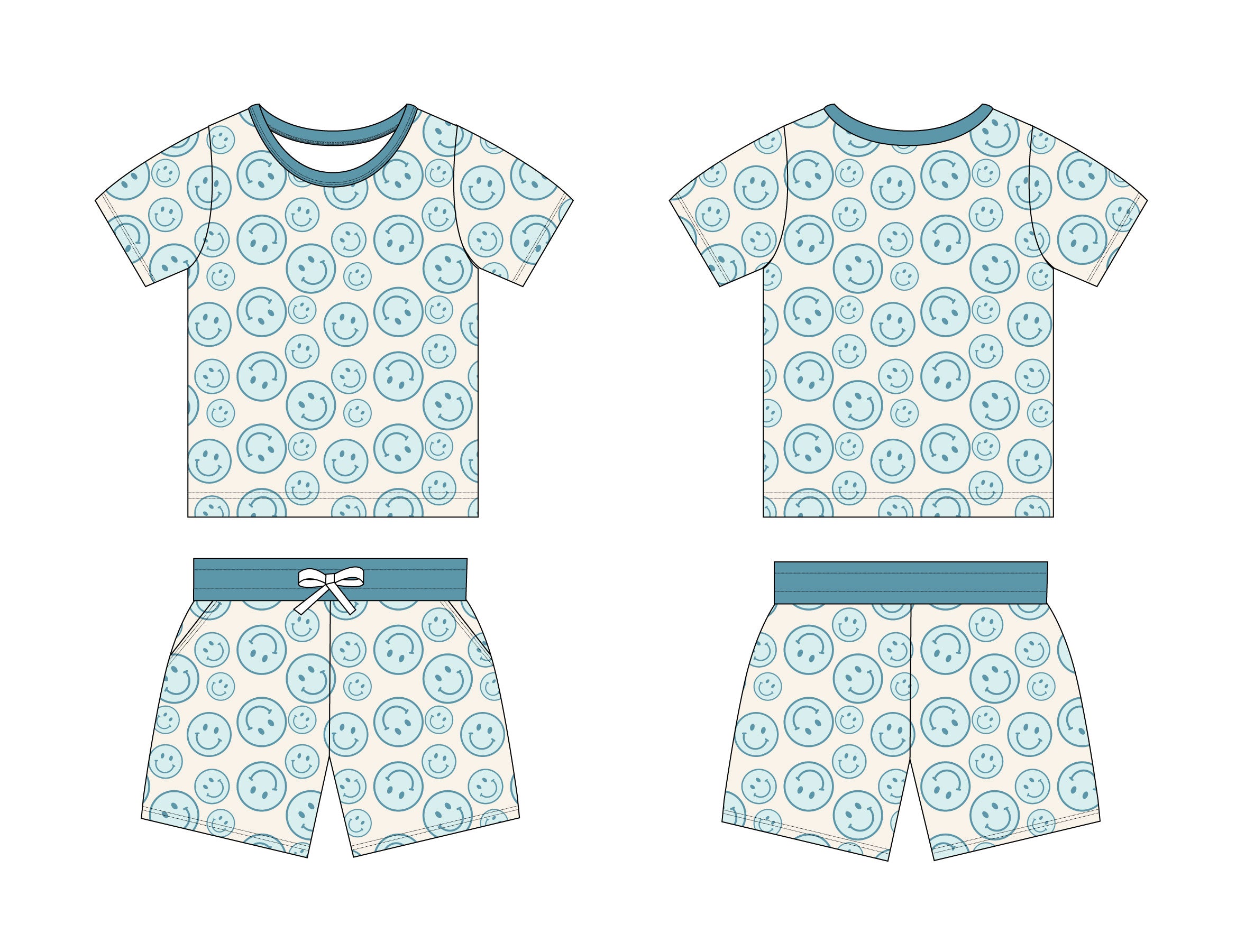 Feeling Blue - Pocket Short Set