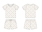 Neutral Mouse Checker - Pocket Short Set