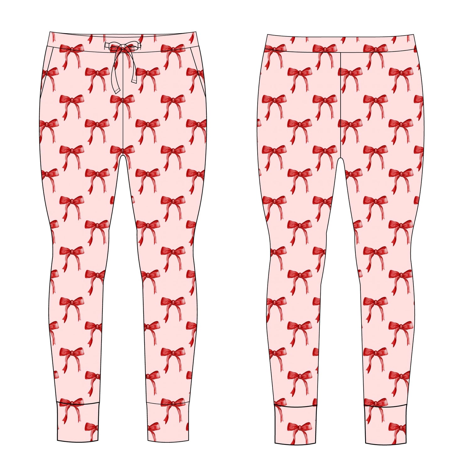 Red Bows - Women's Jogger