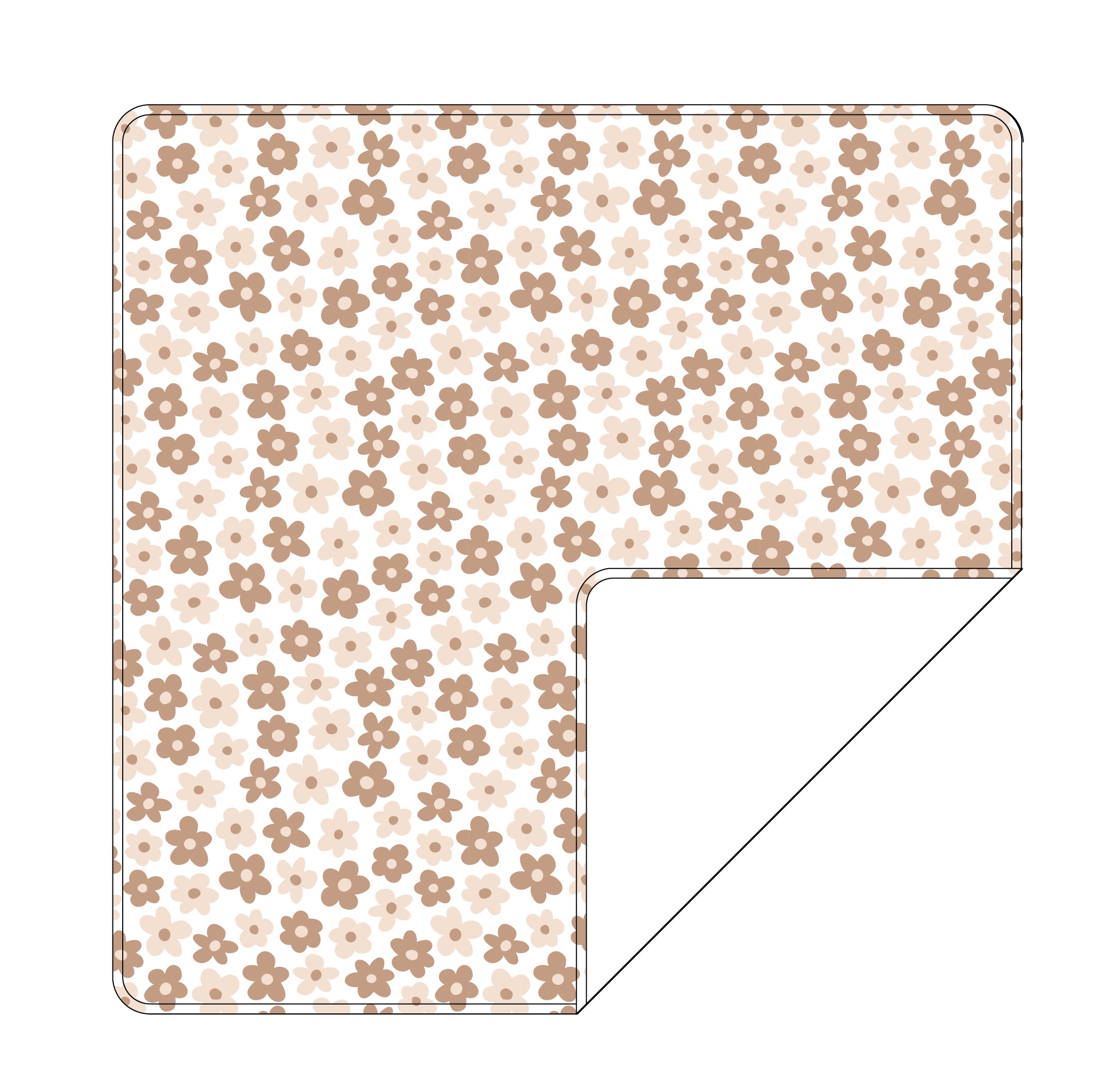 Sad Beige Daisy (new) - Lightweight Blanket