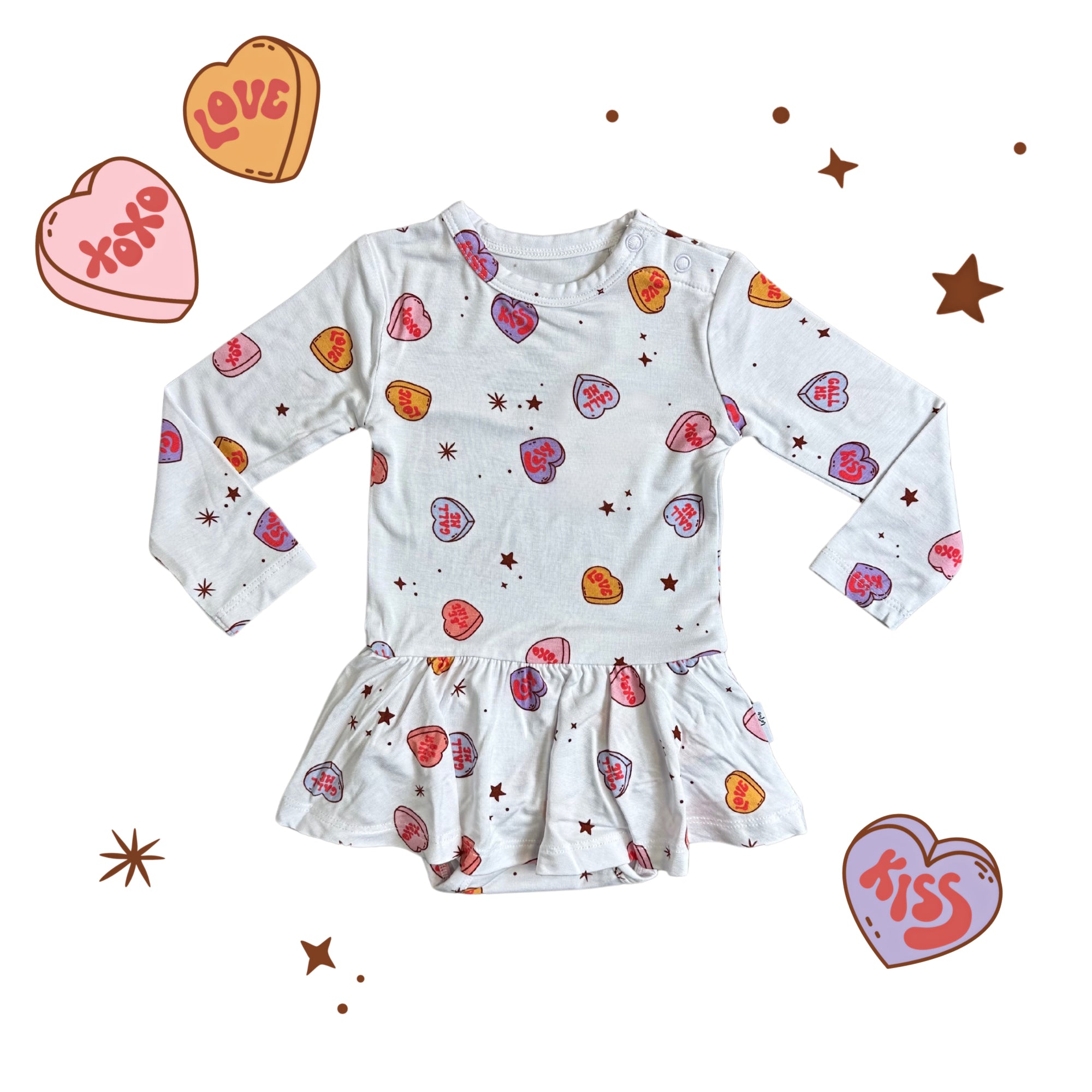 Candy Hearts - Bodysuit Dress