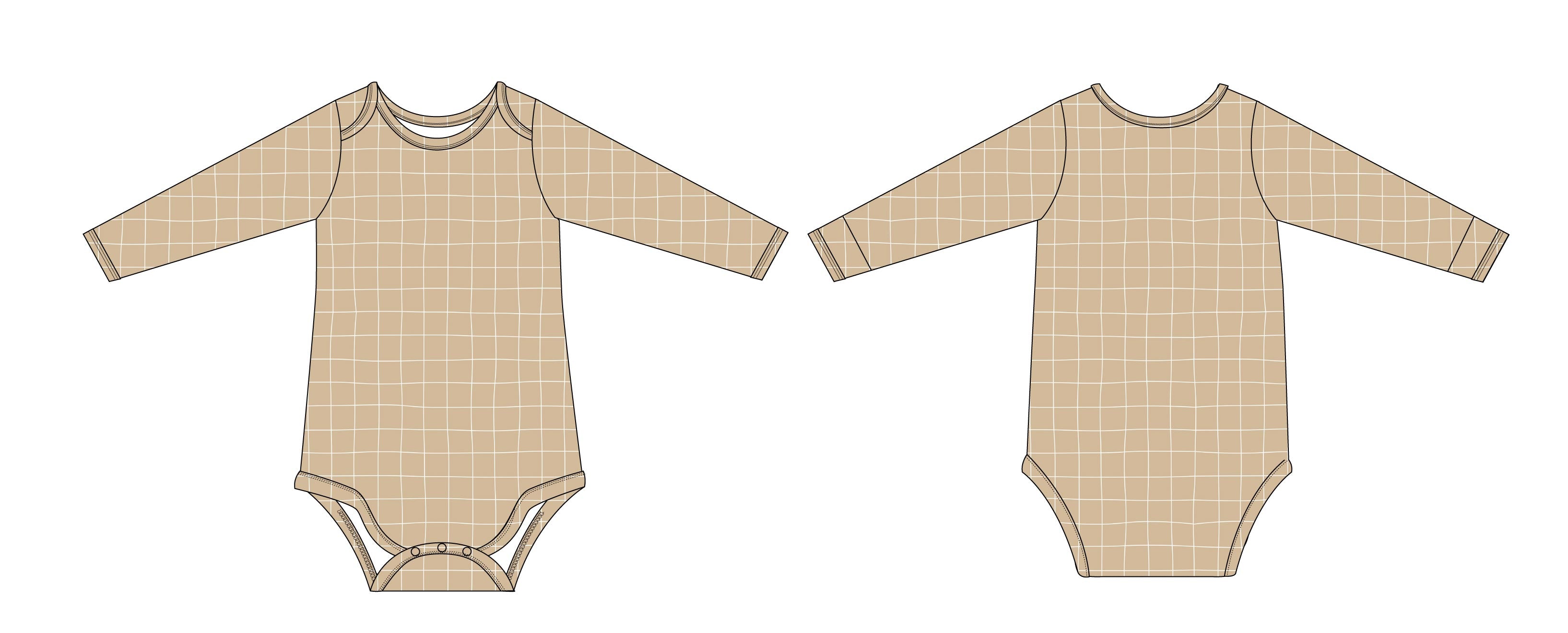 Cinnamon Cider Grid - Bodysuit