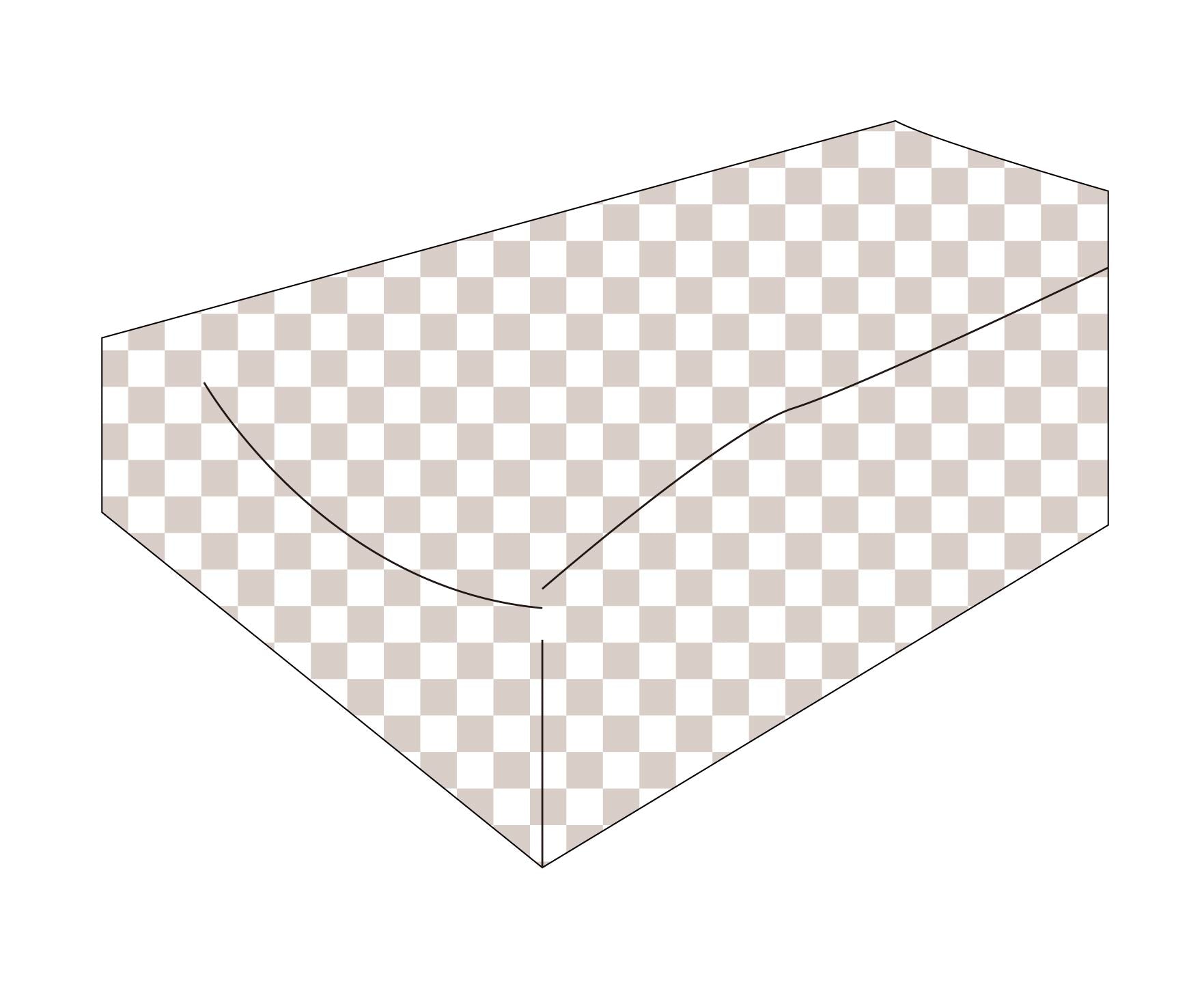 Nude Checkers (ribbed) - Changing Pad Cover