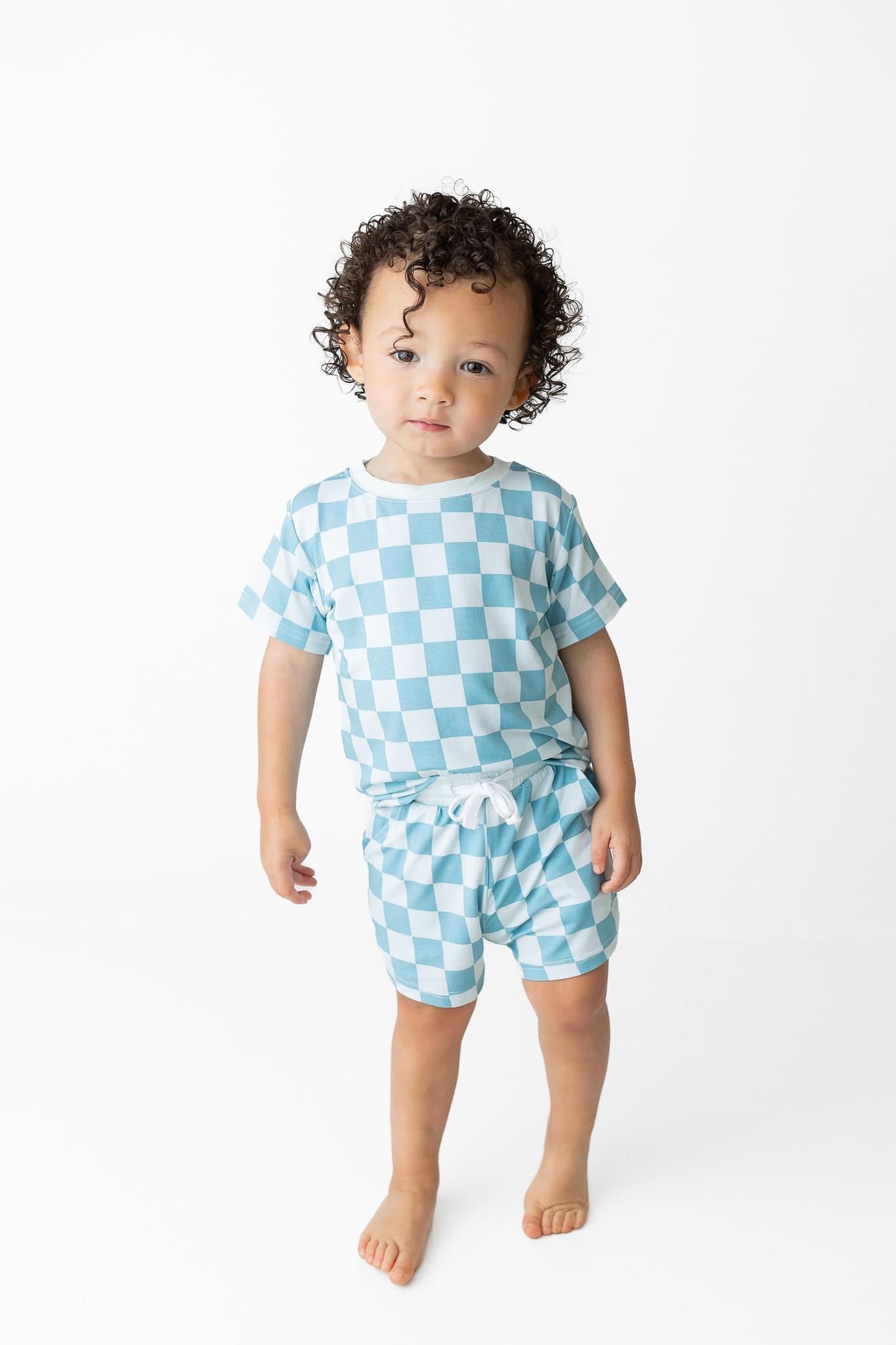 Honolulu Checker - Pocket Short Set