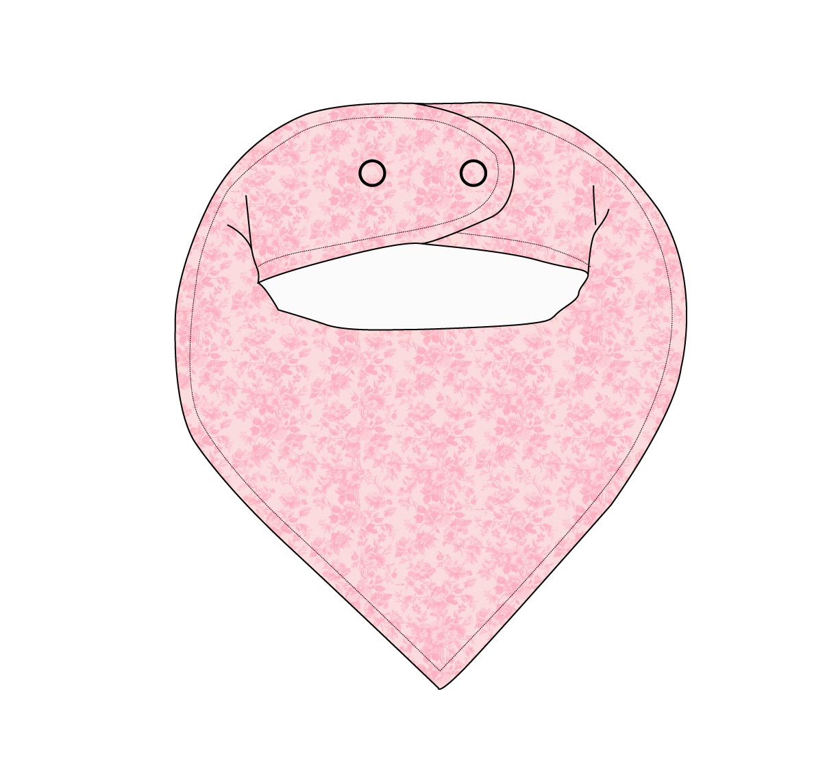 Pink Toile - Bib