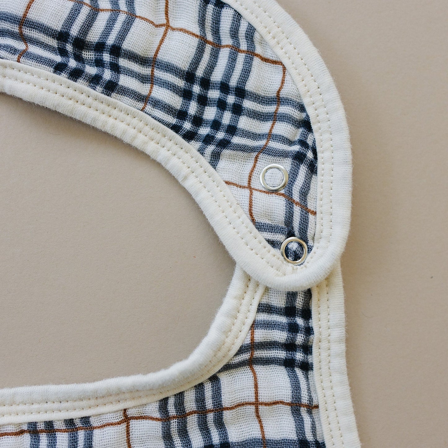 Vintage Plaid Classic Muslin Bib