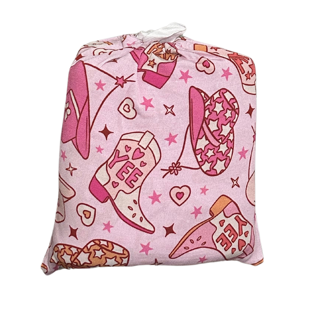 YEE HAW (pink) - Lightweight Blanket