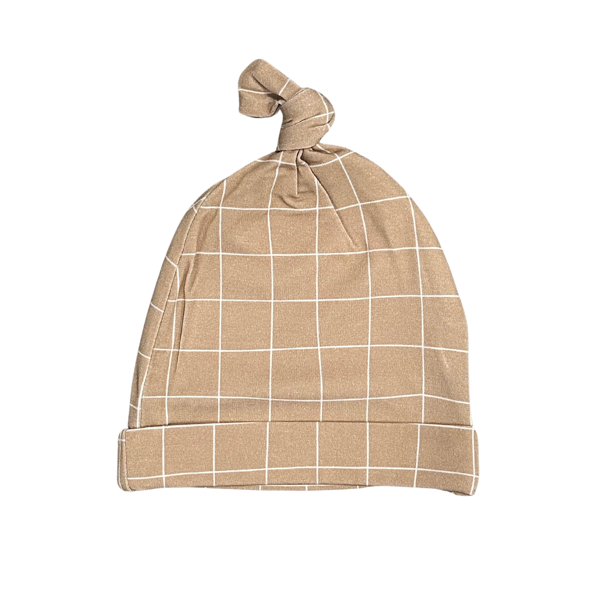 Cinnamon Cider Grid - Top-knot hat