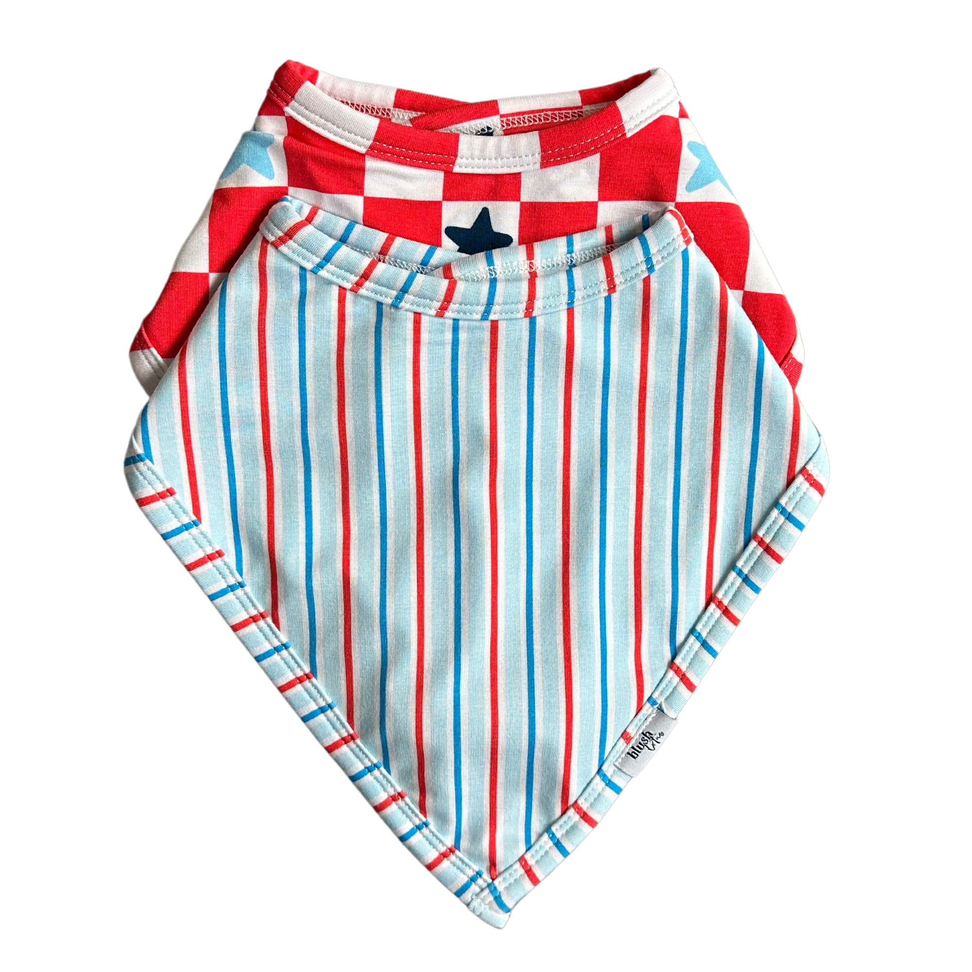 Star Checker + Stripes - Bib Set