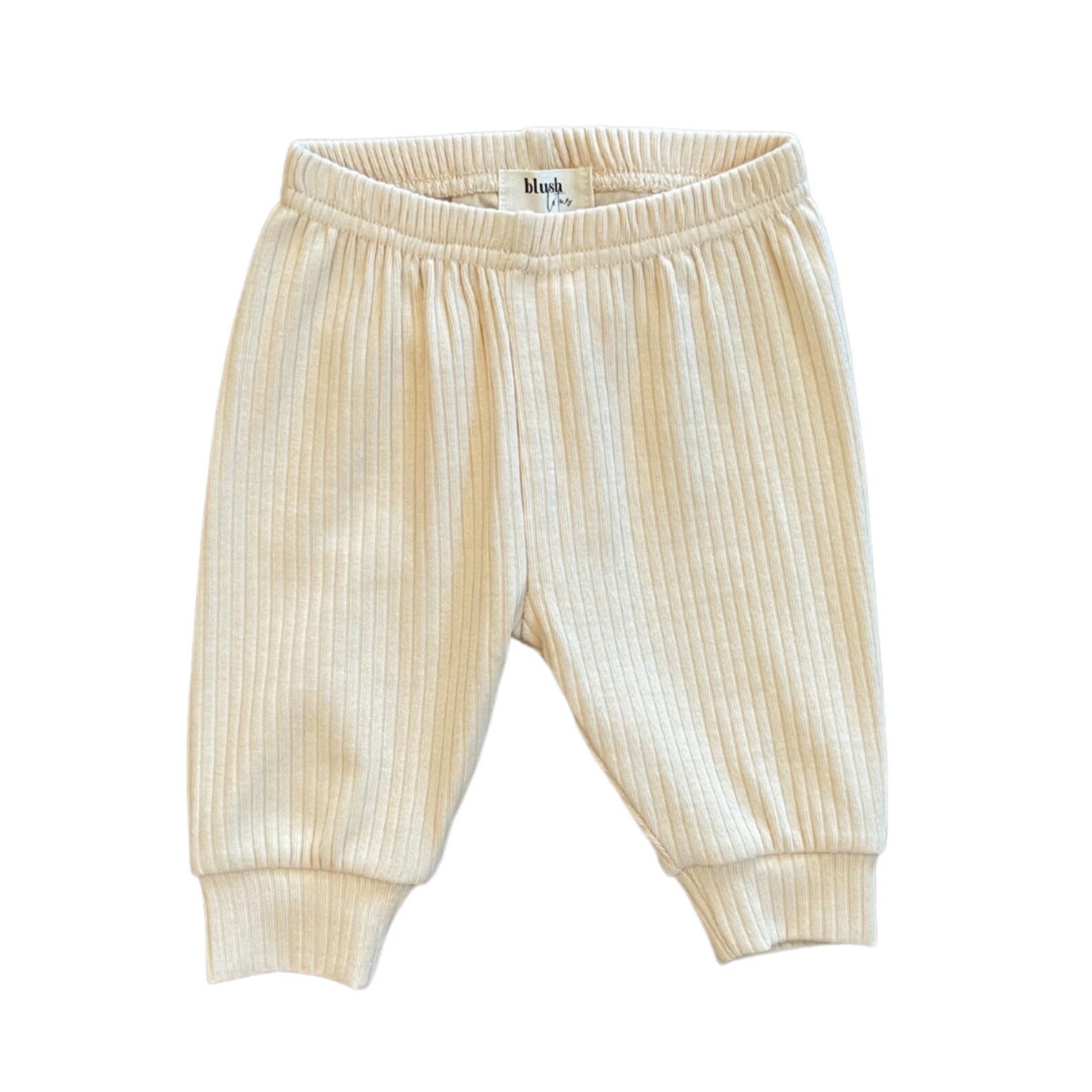 Ribbed Pant - Cream